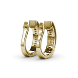 Baguette Diamond Hoops