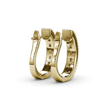 Bar-Set Baguette Diamond Hoops