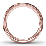 Sandblast Finish Bevel Edge Men's Band