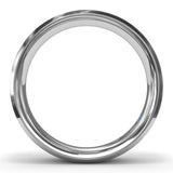 Sandblast Finish Bevel Edge Men's Band