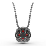 Love in Bloom Ruby and Diamond Pendant 