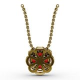 Love in Bloom Ruby and Diamond Pendant 