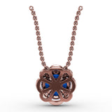 Love in Bloom Sapphire and Diamond Pendant 