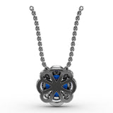 Love in Bloom Sapphire and Diamond Pendant 