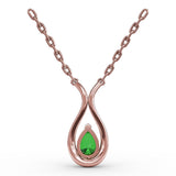 Feel The Love Emerald and Diamond Pendant