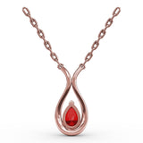 Feel The Love Ruby and Diamond Pendant