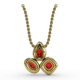 Never Dull Your Shine Ruby and Diamond Pendant
