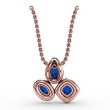 Never Dull Your Shine Sapphire and Diamond Pendant