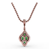 Precious Emerald and Diamond Pendant 