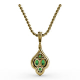 Precious Emerald and Diamond Pendant 