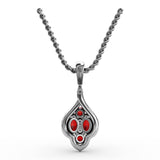 Precious Ruby and Diamond Pendant 