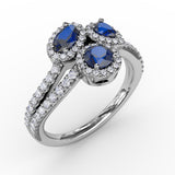 Feel The Elegance Sapphire and Diamond Ring 