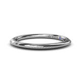Knife-Edge Gold Wedding Band