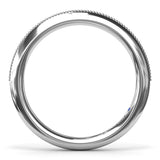 Knife-Edge Gold Wedding Band
