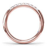 Knife-Edge Diamond Wedding Band