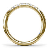 Knife-Edge Diamond Wedding Band