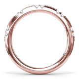 Raindrop Diamond Wedding Band