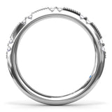 Raindrop Diamond Wedding Band