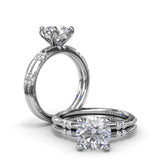 Raindrop Diamond Wedding Band