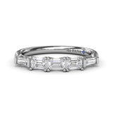 Emerald-Cut Diamond Wedding Band