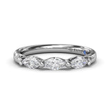 Marquise Diamond Wedding Band