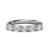 Oval Diamond Wedding Band