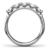 Oval Diamond Wedding Band