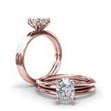 Knife-Edge Gold Wedding Band
