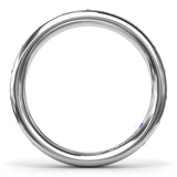 Flush Sapphire Wedding Band