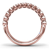 Bezel-Set Diamond Wedding Band