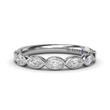 Marquise Diamond Wedding Band