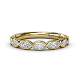 Marquise Diamond Wedding Band