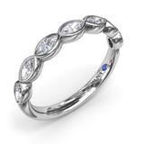 Marquise Diamond Wedding Band
