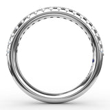 Delicate Pave Diamond Anniversary Band