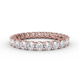 Stunning Shared Prong Eternity Band 