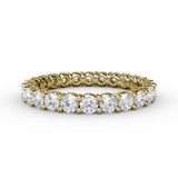 Stunning Shared Prong Eternity Band 
