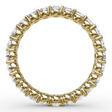 Stunning Shared Prong Eternity Band 