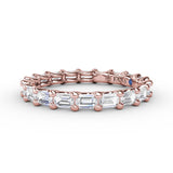 Emerald Cut Eternity Band 