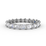 Emerald Cut Eternity Band 