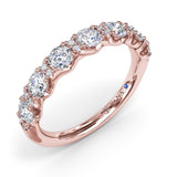 Round Diamond Anniversary Band