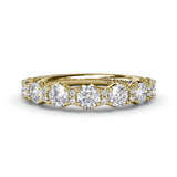 Round Diamond Anniversary Band