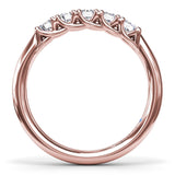 Round Diamond Anniversary Band