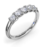 Round Diamond Anniversary Band