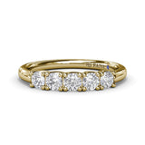 Round Diamond Anniversary Band