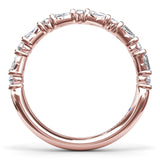 Tapered Baguette and Round Anniversary Band