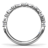 Tapered Baguette and Round Anniversary Band