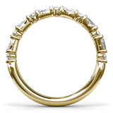 Tapered Baguette and Round Anniversary Band