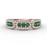 Petite And Precious Emerald And Diamond Ring 