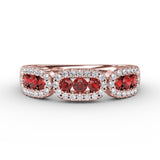Petite And Precious Ruby And Diamond Ring 