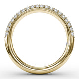 Domed Diamond Pave Band